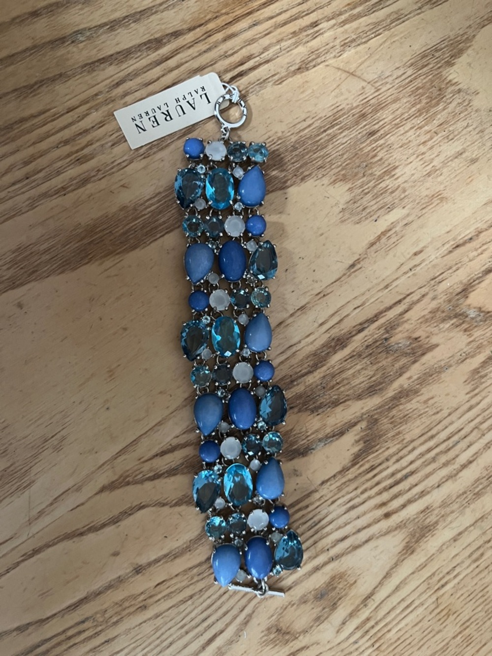 Lauren Ralph Lauren Blue and Aqua Multi-Stone Bracelet